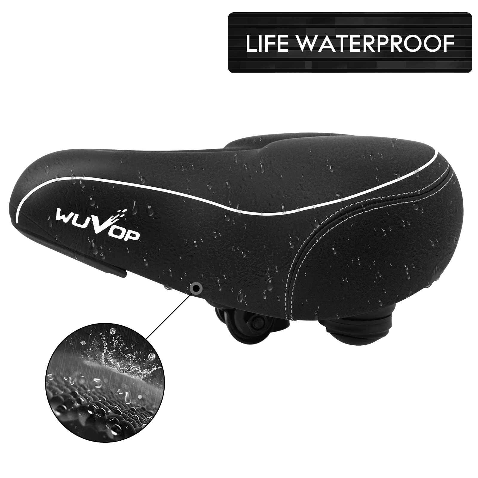 Oversized Bike Seat, Wide Bicycle Seat for Women Men Comfort, Universal Water…