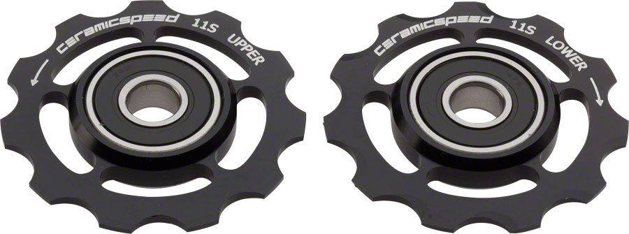 CeramicSpeed Pulley Wheels for 11-speed – 11 Tooth, Alloy, Black