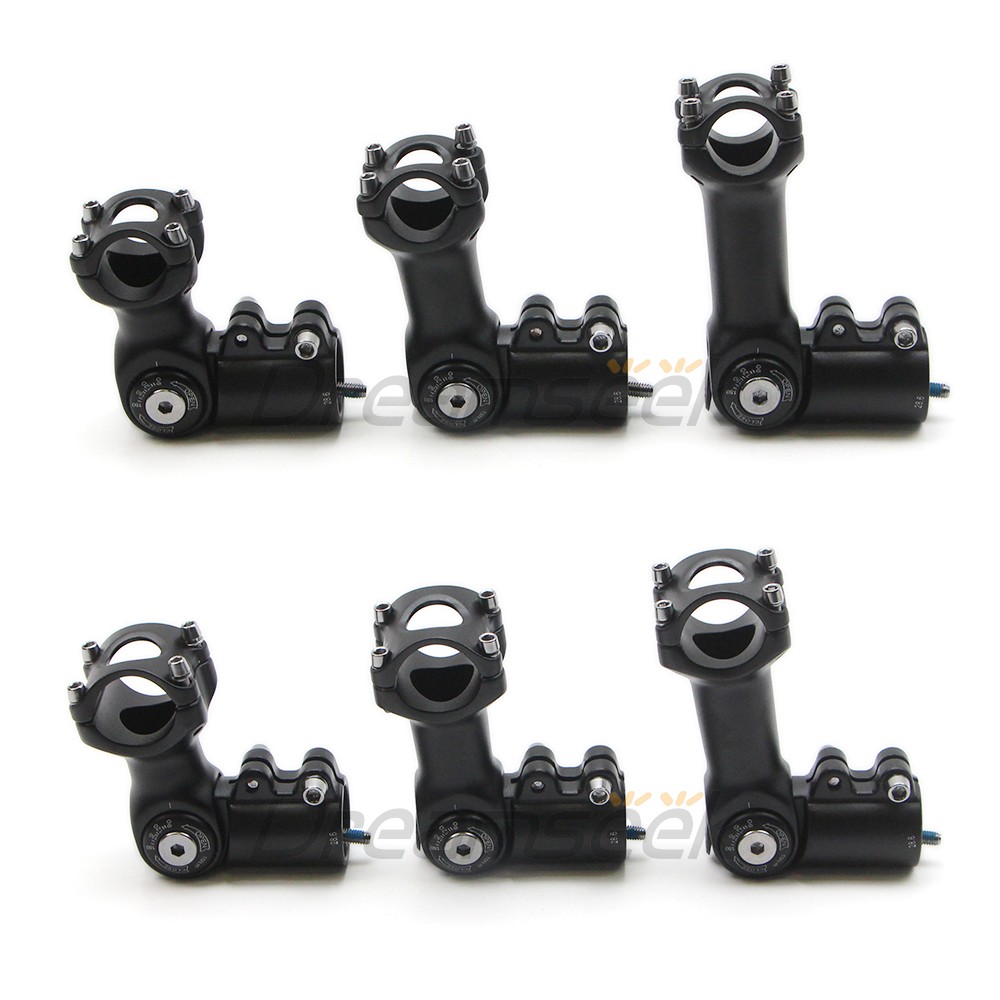 Bike Adjustable Stem MTB Road Bicycle Handlebar Riser 90-180 Degree 25.4/31.8mm