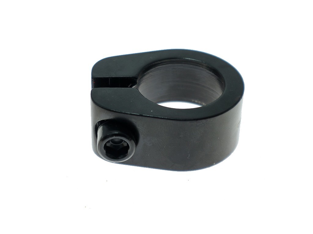 NOS Vintage GT Wings Logo BMX Seat Post Clamp 28.6 mm Bolt-On Alloy Black