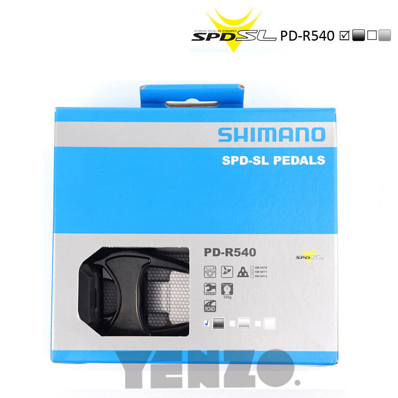 SHIMANO SPD-SL Pedals PD-R540 Road Bike Black 9/16 Self-Holding & SM-SH11 Cleats