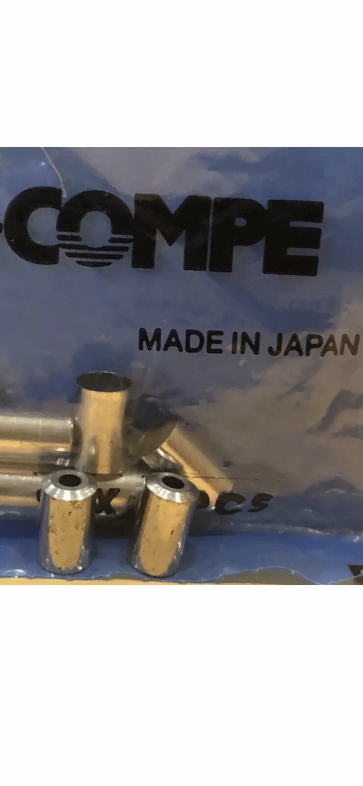 2 NOS Dia Compe Brake Cable Ferrules 5 X 10 mm