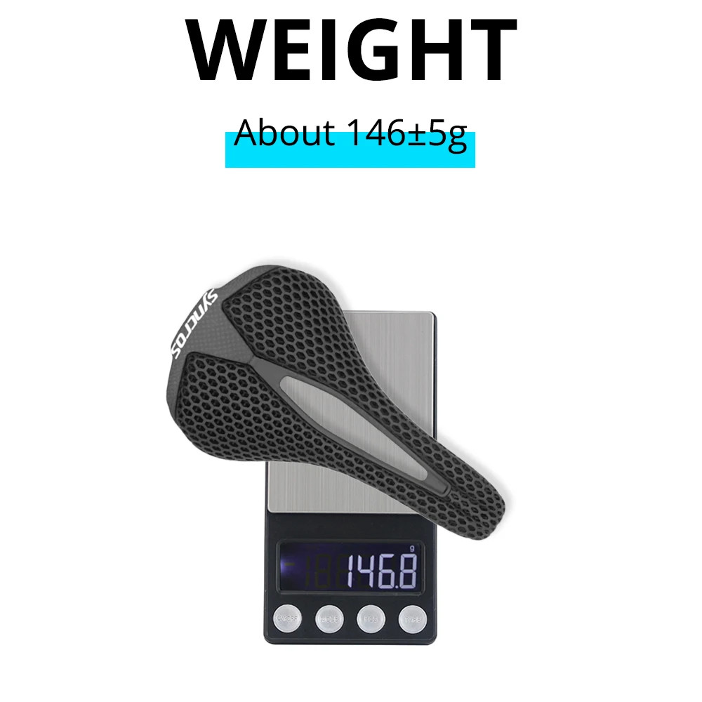 3D Printed Ultralight Bicycle Saddle 146g 248x137mm Carbon Saddle Bicycle Seats