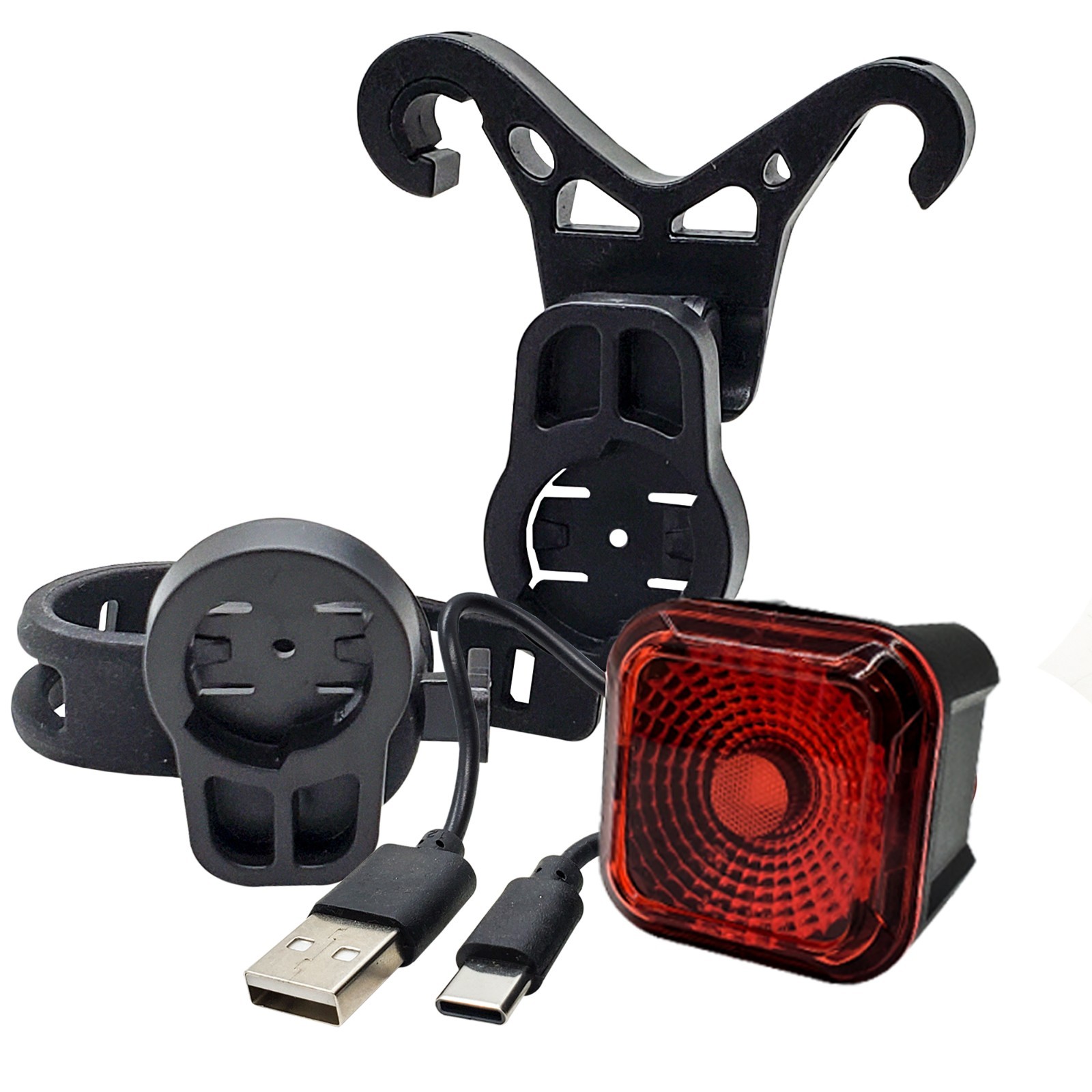 E-bike 8W LED Headlight 2 Pin Julet Plug & Smart Brake Light Lectric Juiced Bike