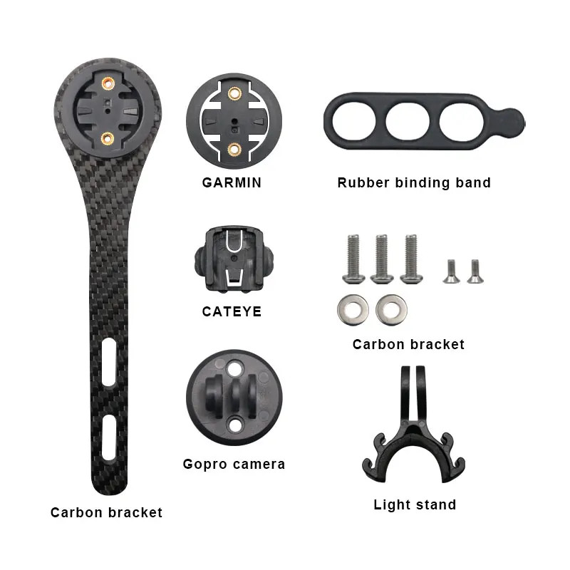 Carbon Fiber Integrated Handlebars Mountain Bicycle Riser Bar Angle -17°