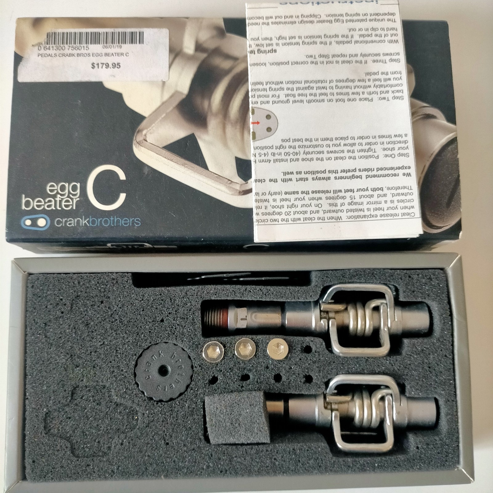 Egg Beater C CrankBrothers 147g per 294g per pair BRAND NEW IN BOX
