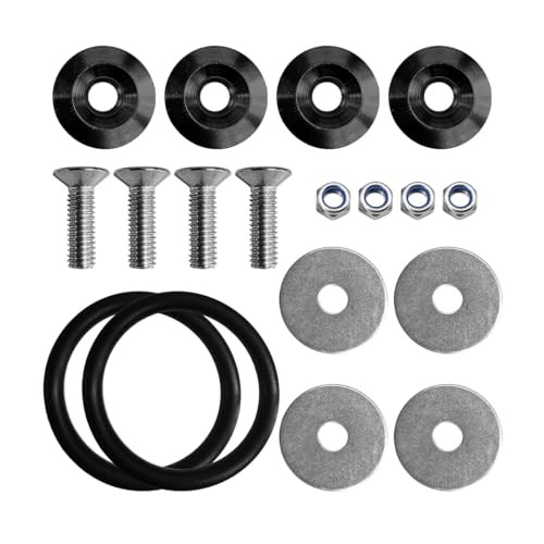 Car Bumper Quick Release Clips, 18PCS Vehicle Front Rear Bumper Bracket Black