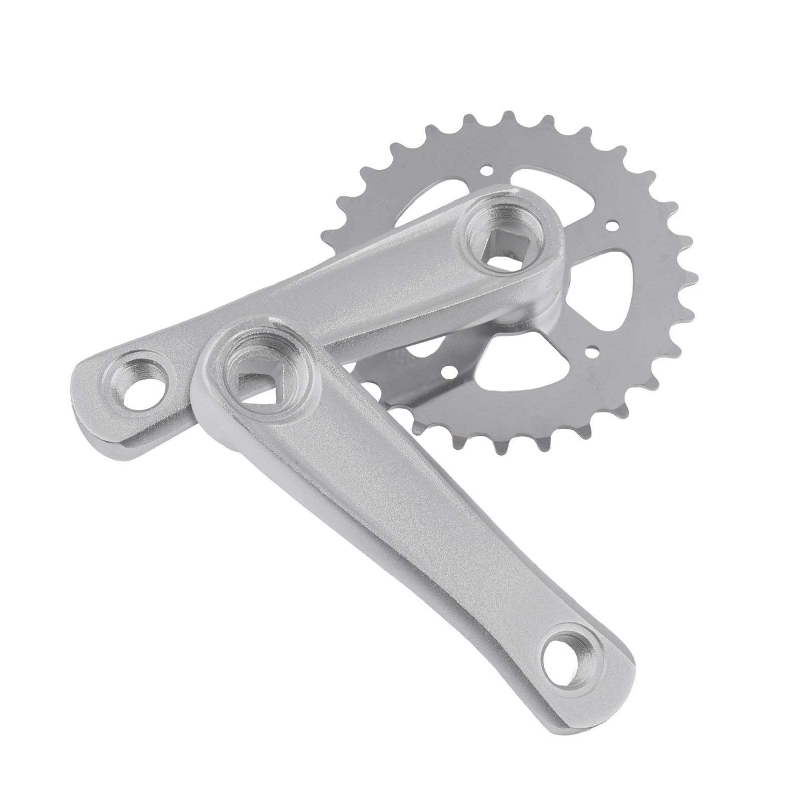 28T Lightweight Bike Crankset for Children with 114mm Size and Aluminum Build
