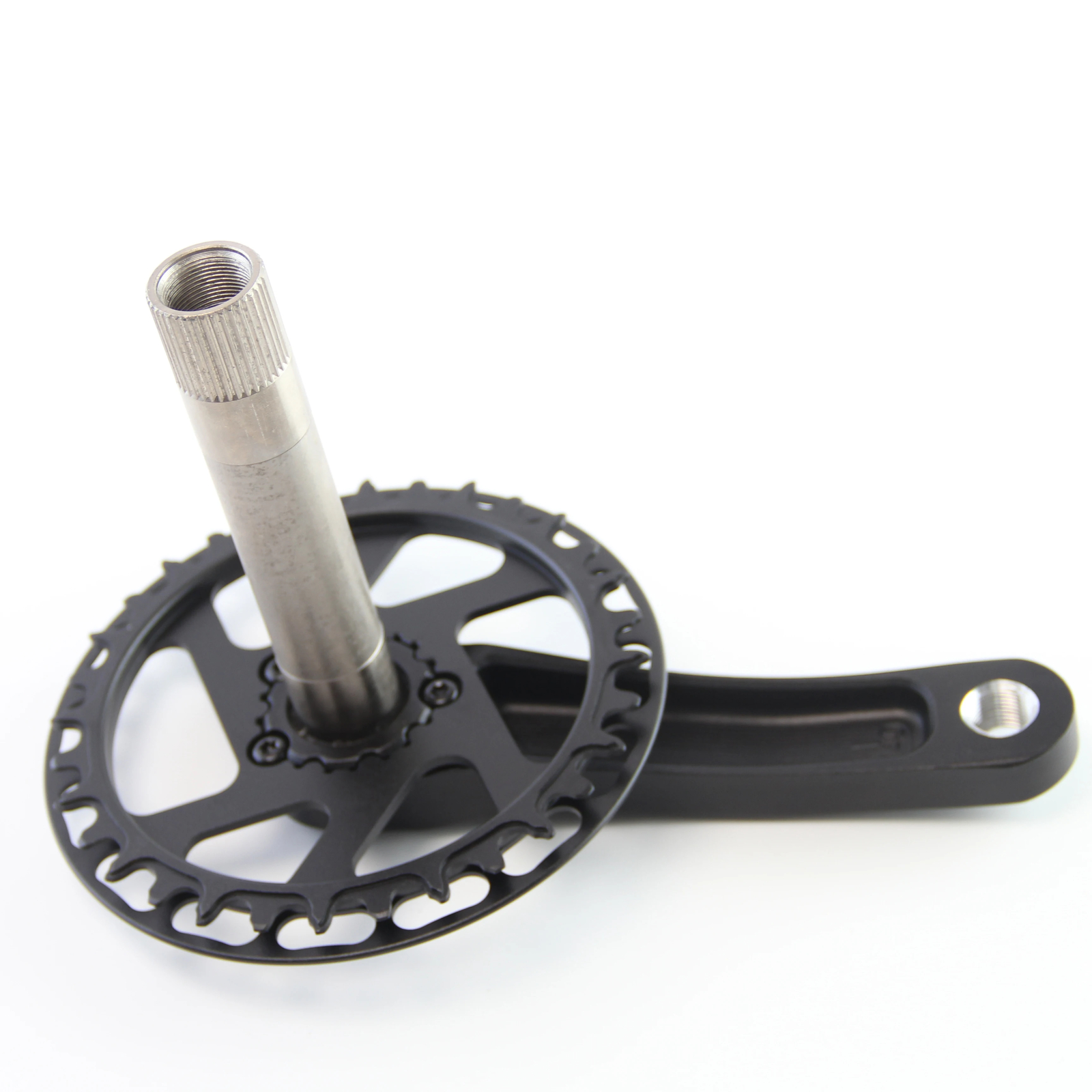 89/98/110/127/140/150mm Aluminum Alloy MTB Child Bike Crankset Single Chainwheel