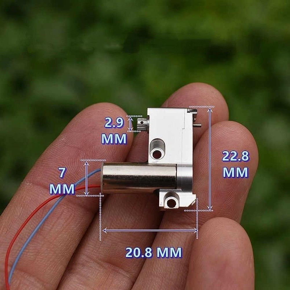 Gearbox Gear Motor 20.8×22.8mm DC 2V-3.7V Coreless Slow 1PCS Silver