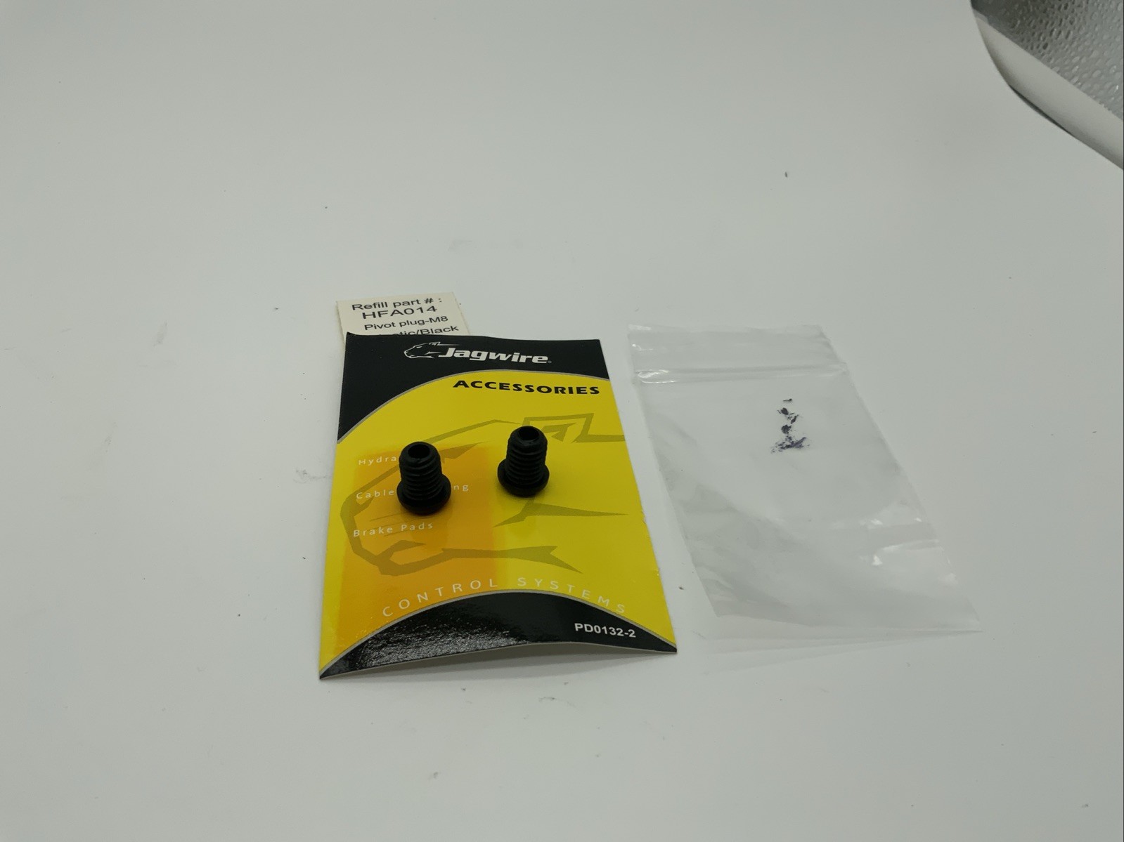 Jagwire Bicycle Black Bosses Cap -PAIR- NOS