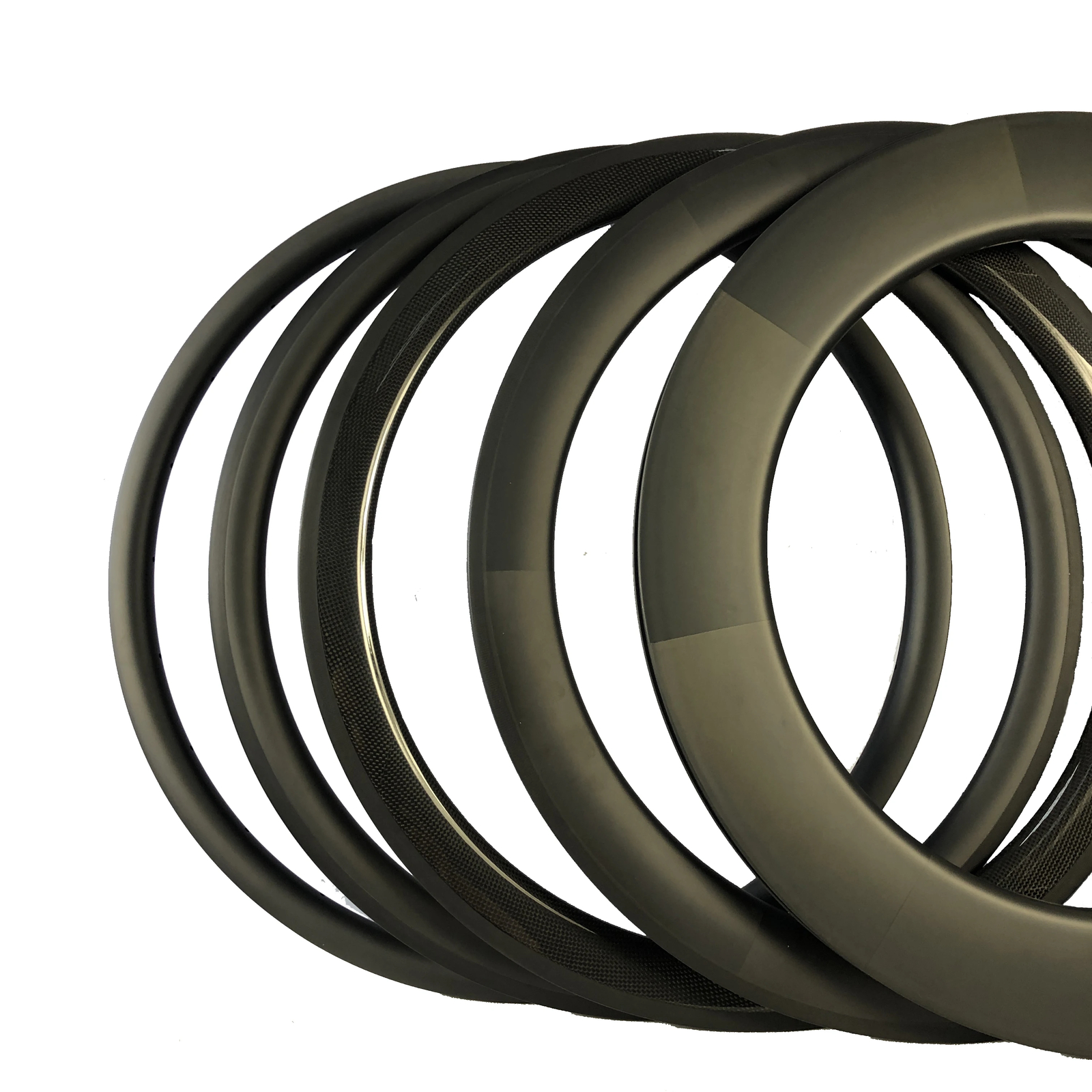 700C Carbon Fiber Rims 25mm Width 38/50/60/88mm Depth Tubular Clincher U Shape