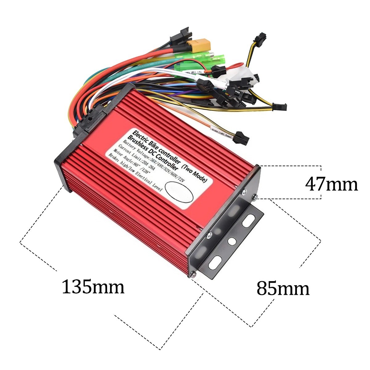 36V-72V 400W-600W 20A BLDC Controller Kit with LCD for E-Bike Electric Scooter