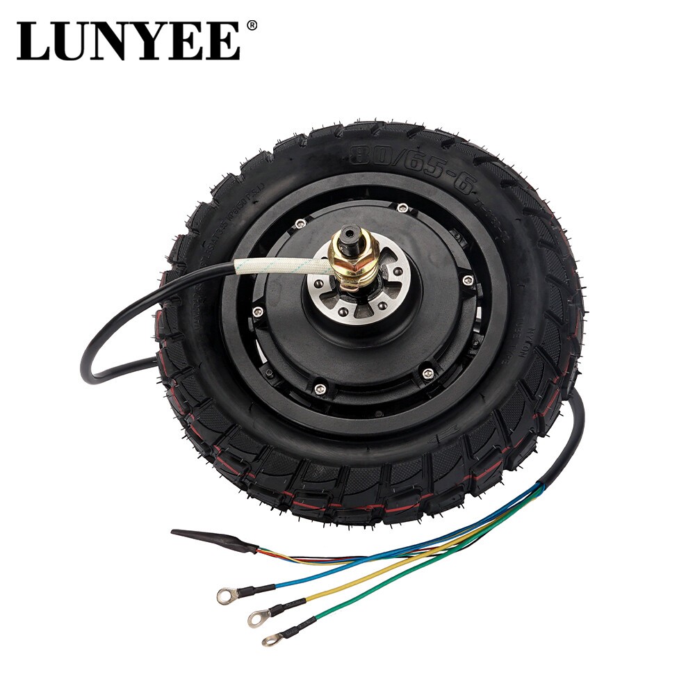 LUNYEE 10 Inch 48V/52V/60V Dual Drive Electric Motor Electric Scooter Hub Motor