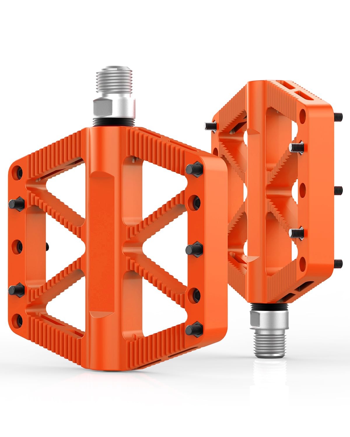 Bike Pedals, Mountain MTB BMX Pedals, 9/16″ Bicycle Pedals, Lightweight Non-S…