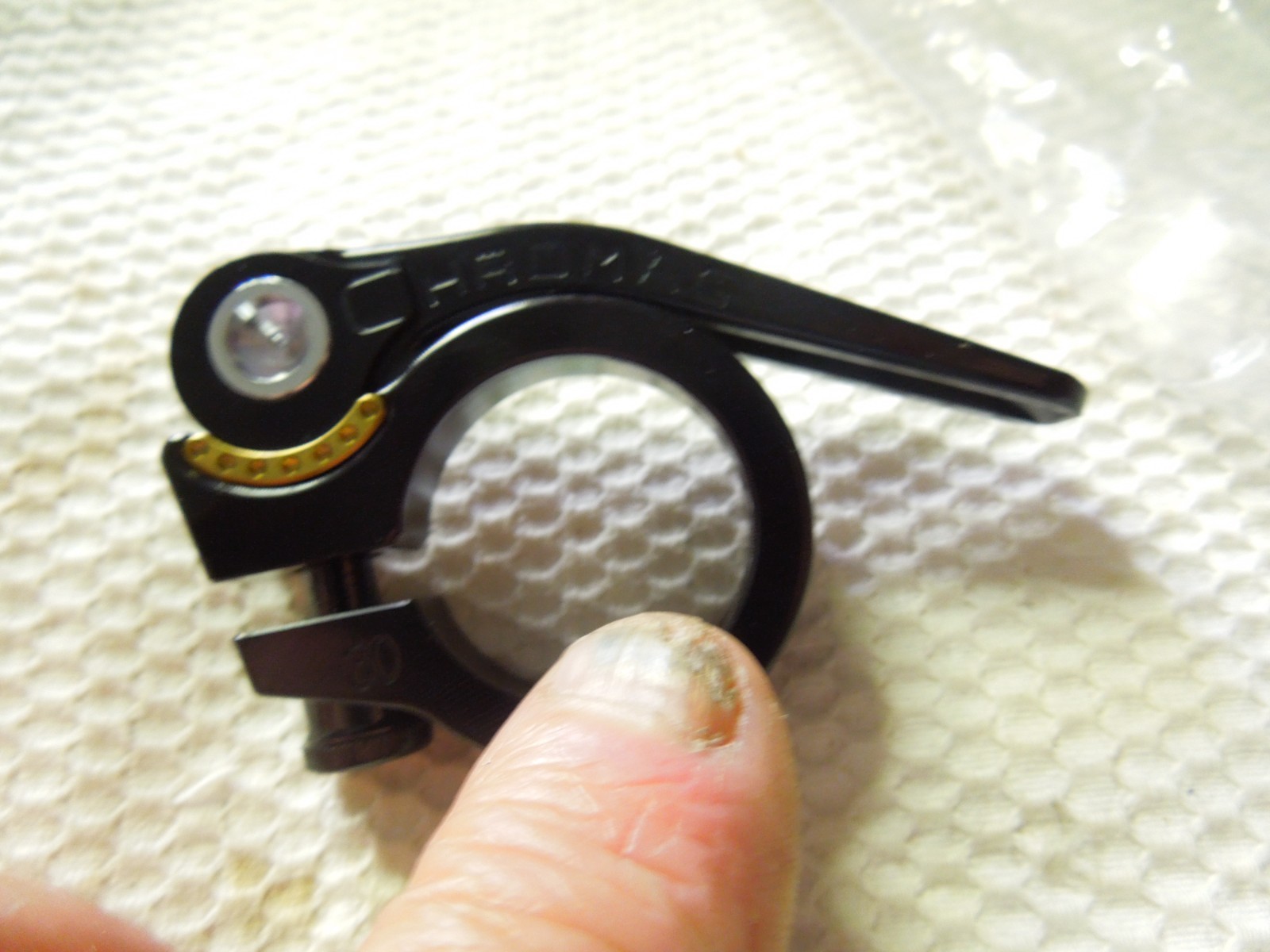 VINTAGE Chromag Seatpost clamp 30mm Black QUICK RELEASE OLD SCHOOL