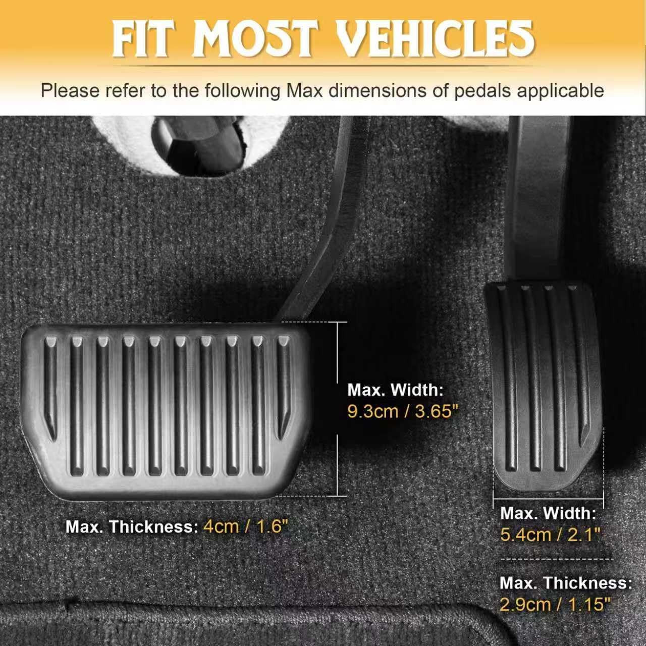 Adjustable Gas and Brake Pedal Extenders for Short Drivers in Vehicles