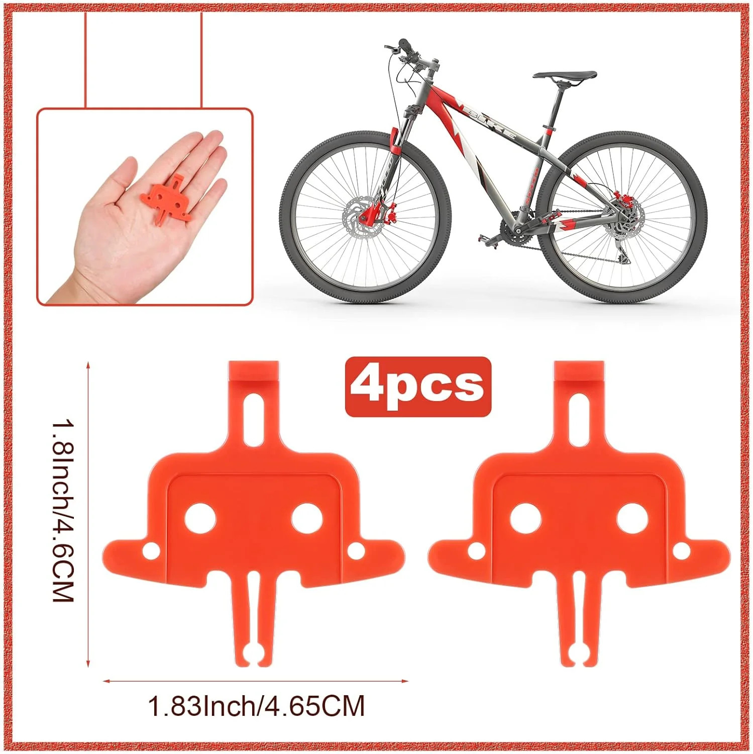 4 Pieces Bicycle Brake Spacer Disc Bike Hydraulic Disc Pads Disk Spacer Bike Bra