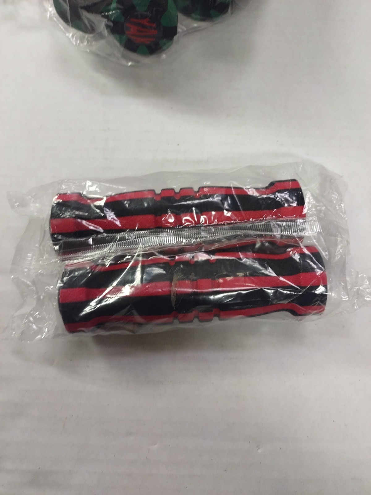 Scooter Bike Handlebar Red Grip Foam 1 Pair