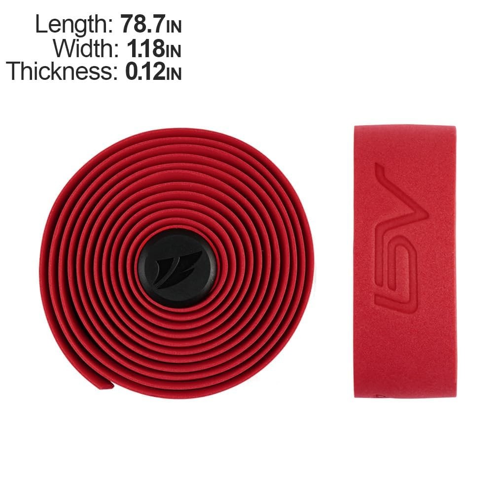 Road Bike Handlebar Tape EVA Foam Cycling Bar Wraps Anti Slip 2 Rolls Black Whit
