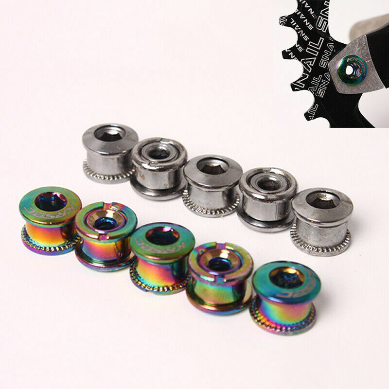 4/5PCS MTB Road Bike Chainring Bolts Single/Double/Triple Crank Screws Sprocket