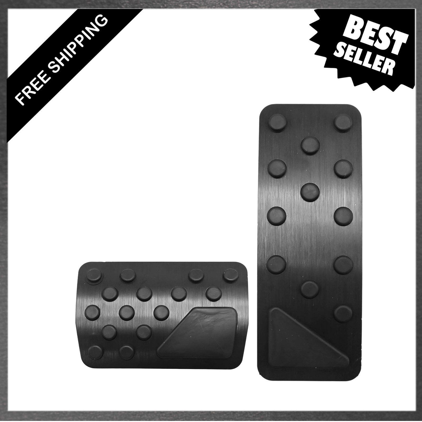 2Pcs Vehicle Pedal Cover Set Non Slip Fit for Dodge Durango Jeep Grand Cherokee