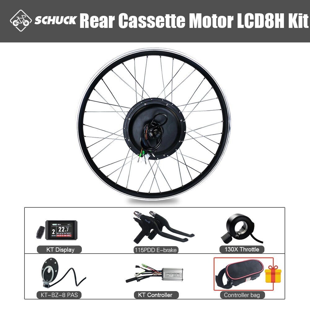 48V 250W 350W 500W 1000W 1500W Rear Cassette Ebike Motor Wheel Conversion Kit