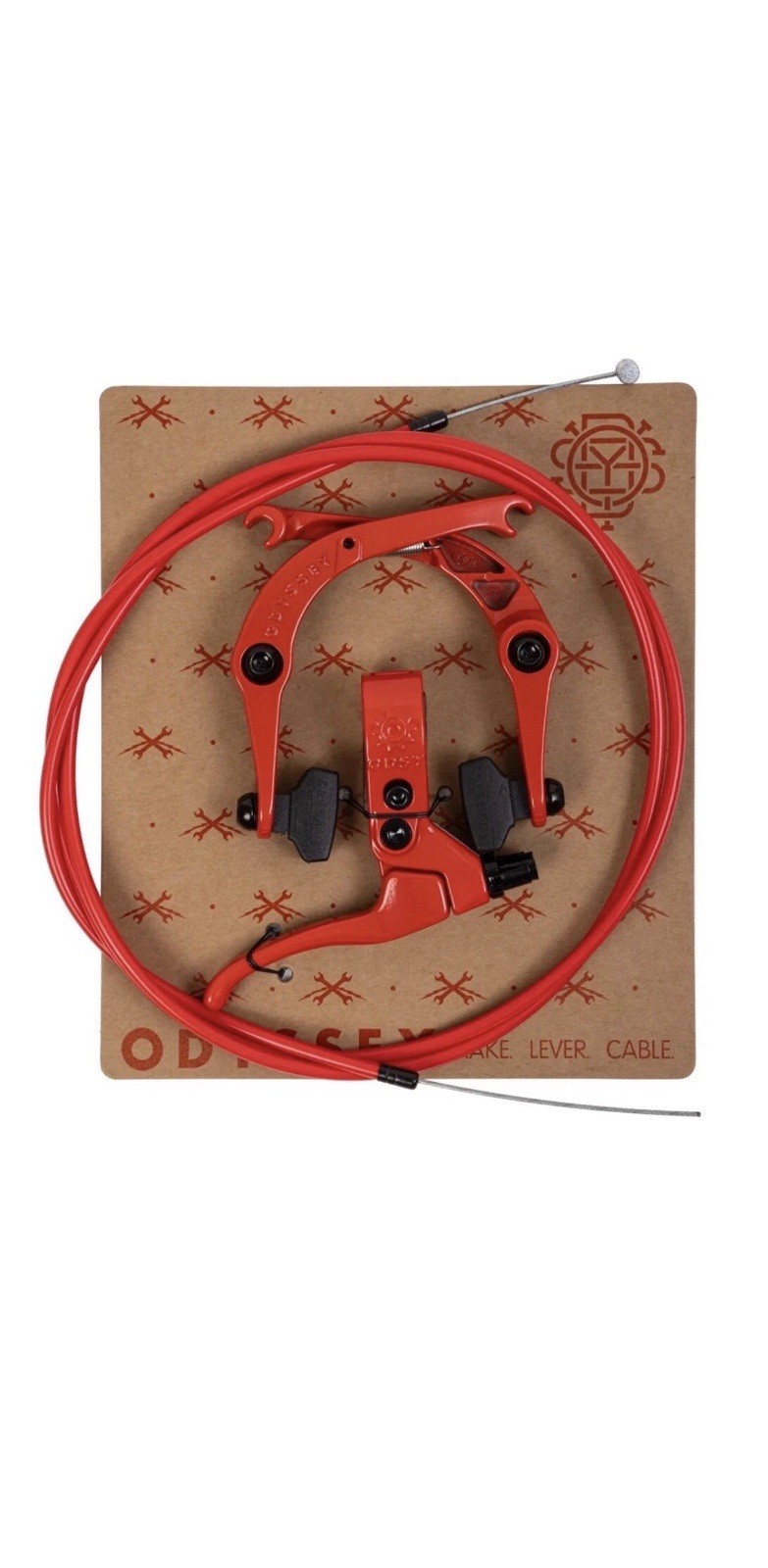 ODYSSEY BMX SPRINGFIELD BICYCLE U-BRAKE KIT FIRE ENGINE RED PRIMO SHADOW COLONY