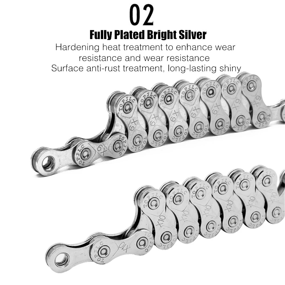 VXM Bike Bicycle Chain 6 7 8 9 10 11 12 Speed Velocidade Electroplated 116 Links