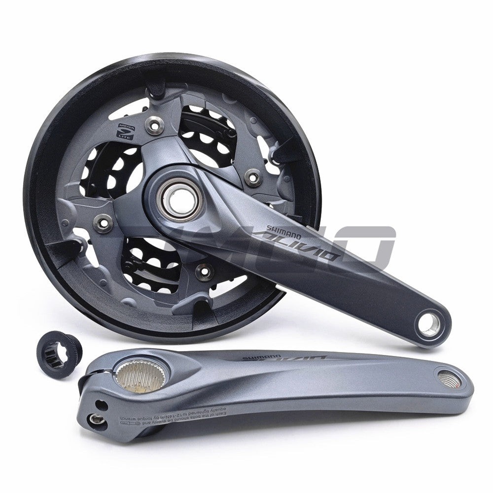 Shimano Alivio FC-M4050 3×9 Speed Crankset 40-30-22T HollowTech II SM-BB52
