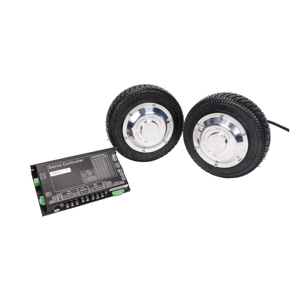 8 inch Low Speed Brushless Geared Motor For Robot BLDC Gear Hub Motor Wheel Kit