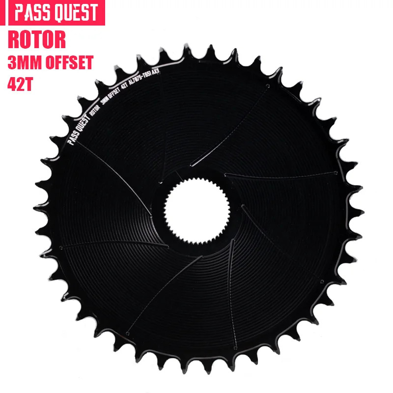3mm Offset Gravel Bike Direct Mount Chainrings 42T-54T Road Bicycle Chainwheel