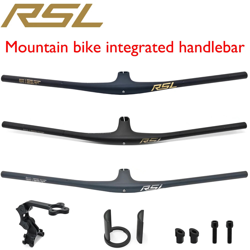 MTB Bike Integrated Carbon Handlebar -13° Stem with Computer Mount For XC/AM/FR
