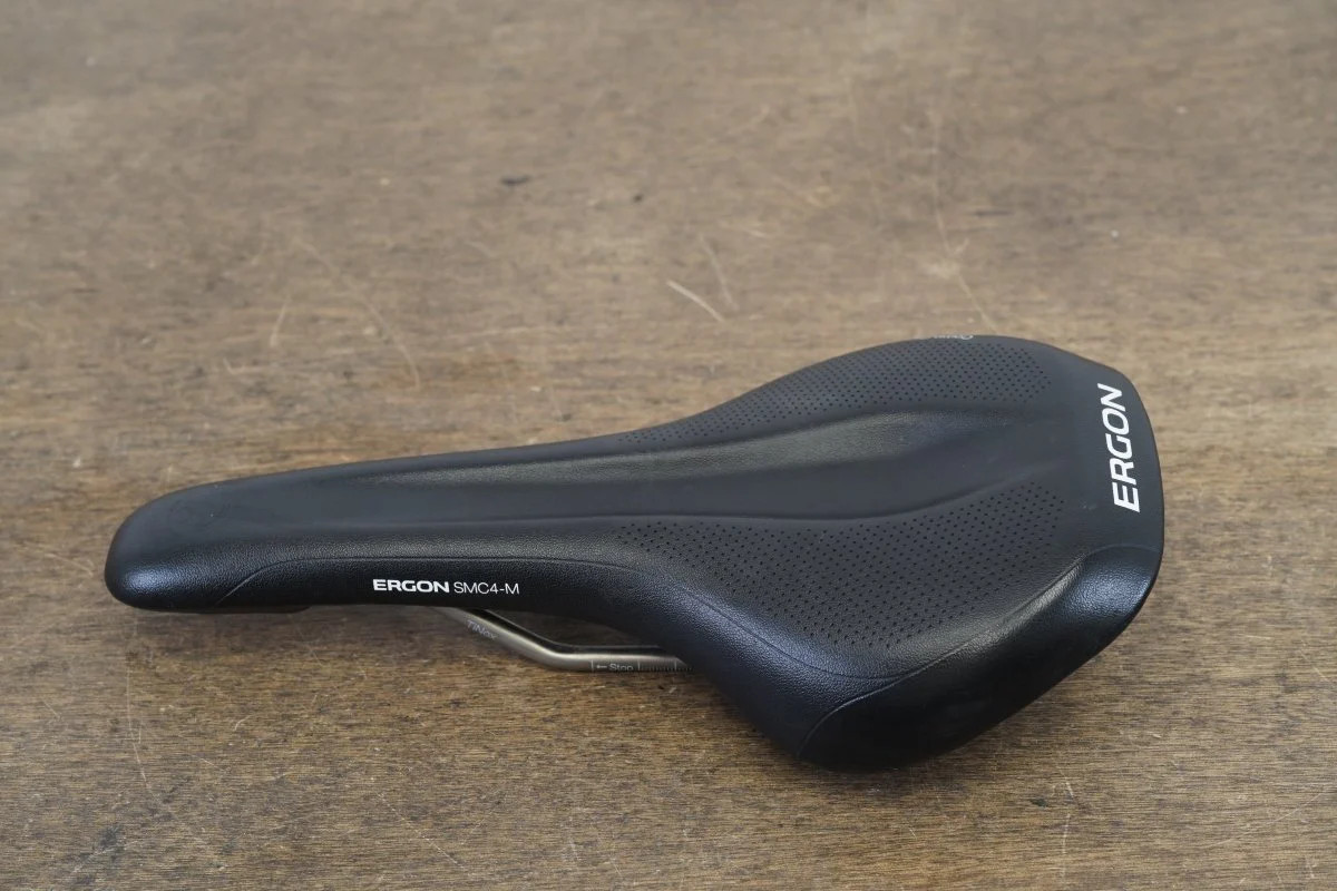148mm Ergon SMC4-M Comp Gel Men TiNox Rail Road Saddle 279g