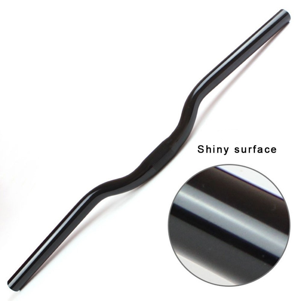 Bicycle Riser Handlebar Aluminum Alloy Mountain Bike Handlebars 25.4*480-580mm