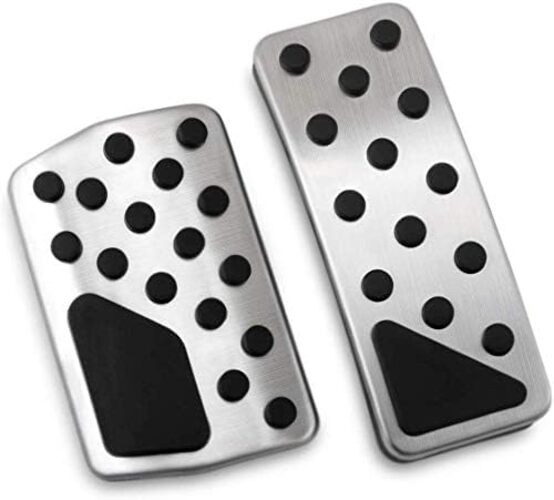 Pedal Cover Aluminum Alloy Brake and Accelerator Pedal Covers Non-Slip Gas