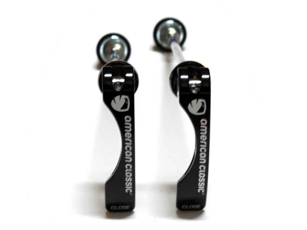American Classic MTB Bike CroMo 100/135 mm Quick Release Skewers Black