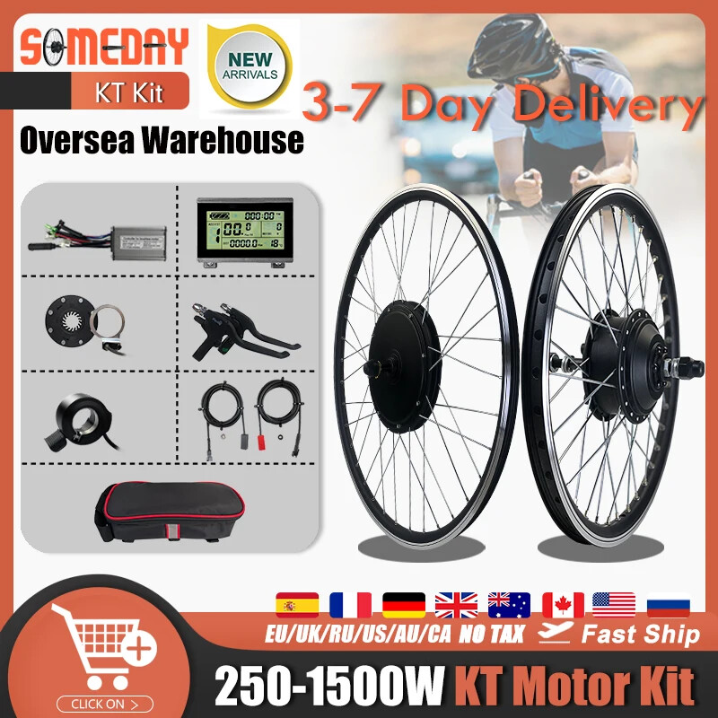 36V 48V 500W 1000W 1500W Gear Front Rear Hub Motor Wheel Ebike Conversion Kit