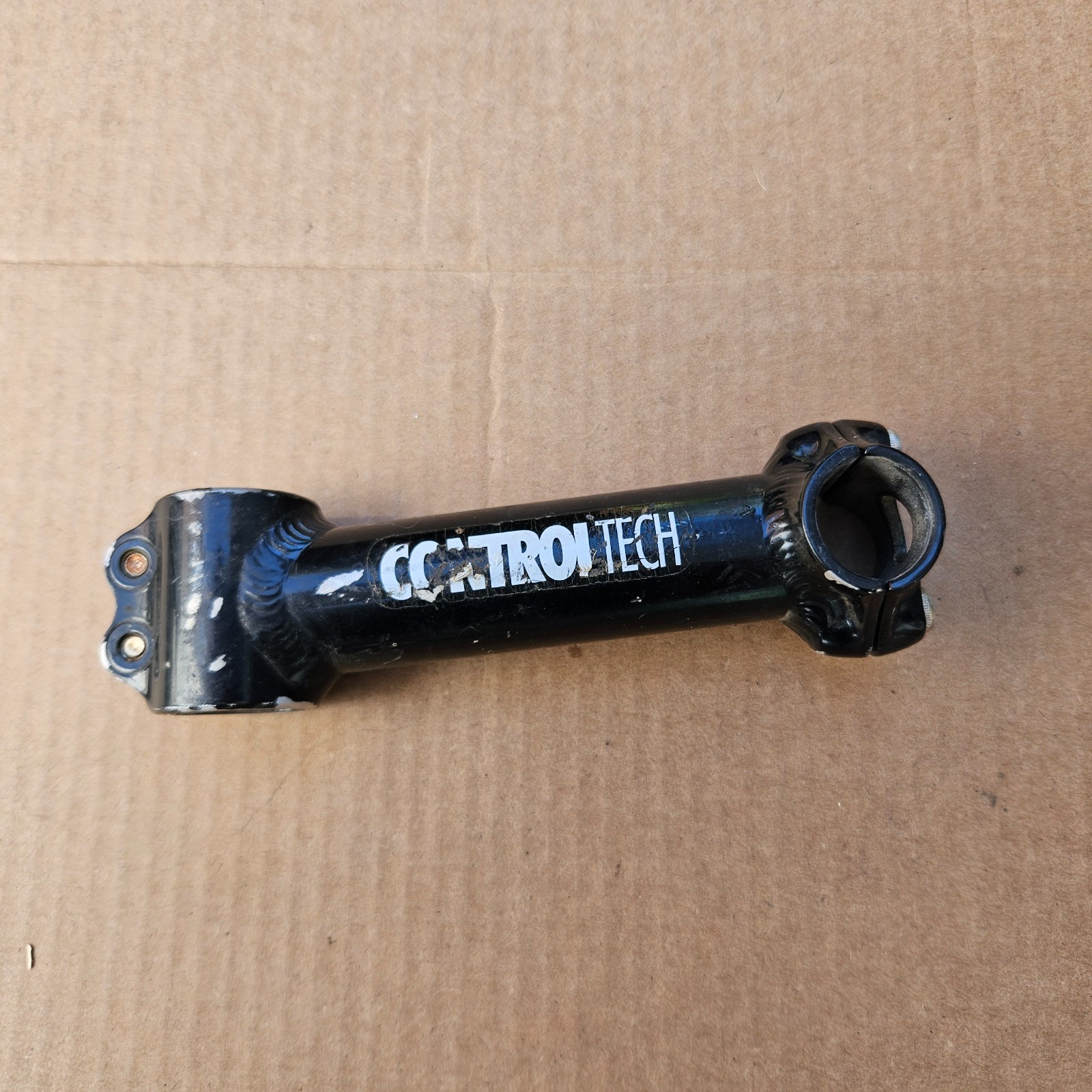 Vintage 1-1/8″ Control Tech Threadless Stem 135mm x 25.4mm Black Removable Face