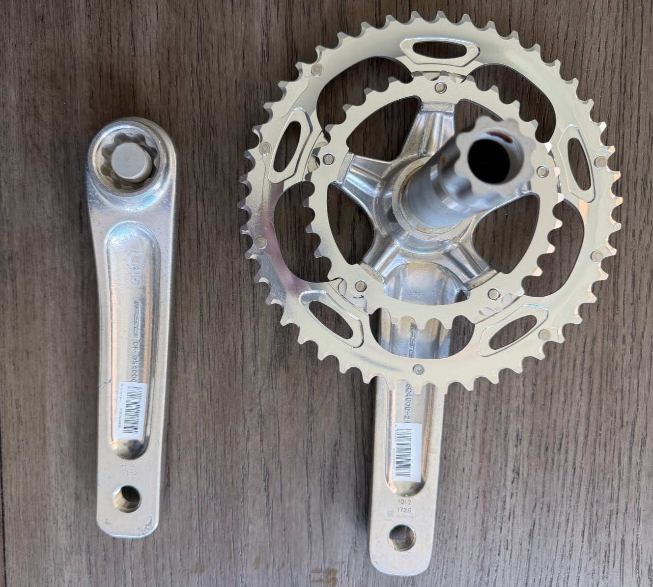FSA Omega BB30 crankset 172.5mm, 46/30, 10/11 spd, BCD 110, new