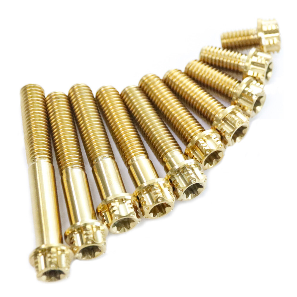 Titanium alloy Screws M8x20 25 30 35 40 45 50 55 60 70 80 90mm Flange Star Bolts