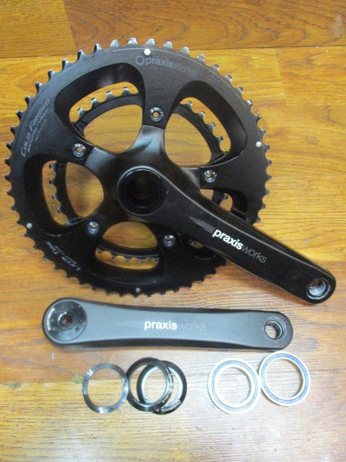 PRAXIS WORKS ALBA M30 128M LEVA TIME 172.5L 110 BCD 52/36T BB86 CRANK SET -BLACK