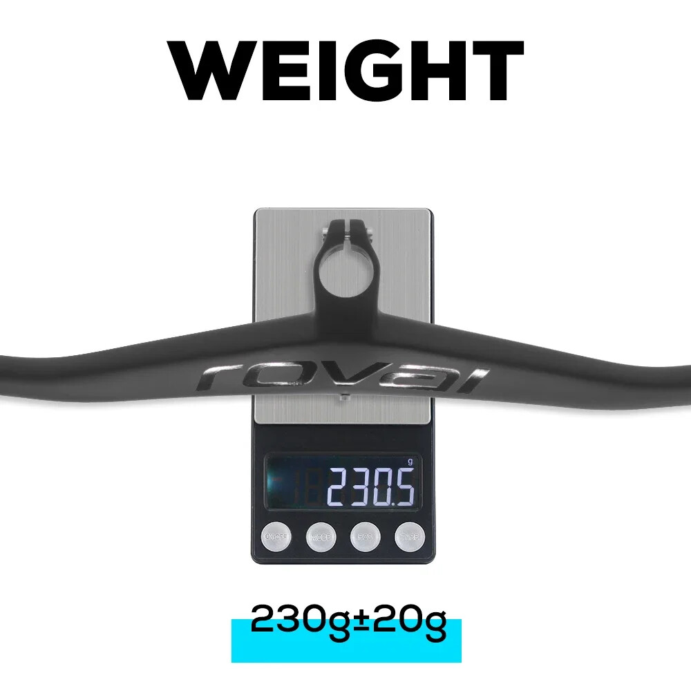 UD Matte Carbon Integrated MTB Bicycle Handlebars Cockpit 0 Degree with Stems