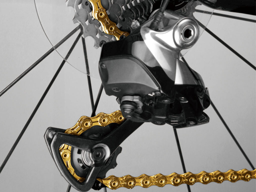 KMC X11SL Gold Ti-N Gravel Road MTB 11-speed Bike Chain 118 Links