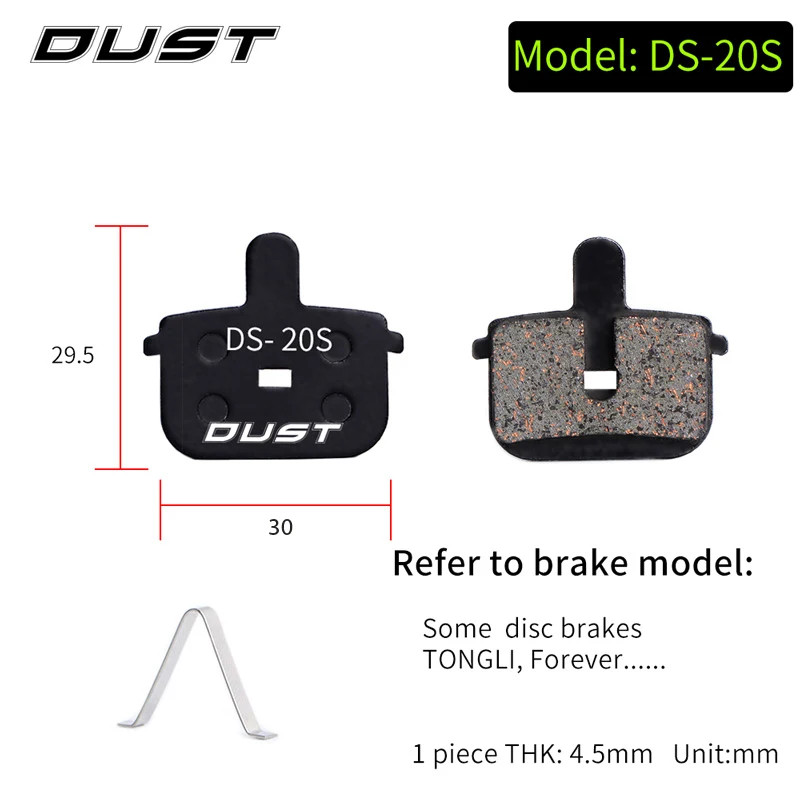 Semi Metal Bike Disc Brake Pads Shimano XT XTR SRAM BB5 BB7 MTB 1Pair