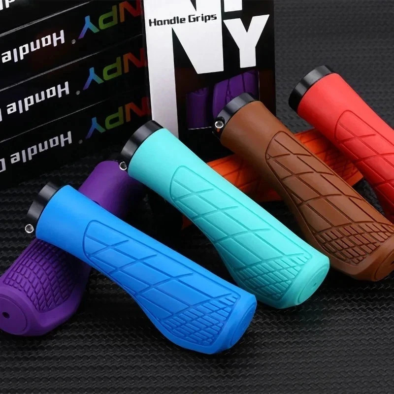 Bike Grips Rubber Mountain Bicycle MTB Handlebar Ergonomic Cycling Lock