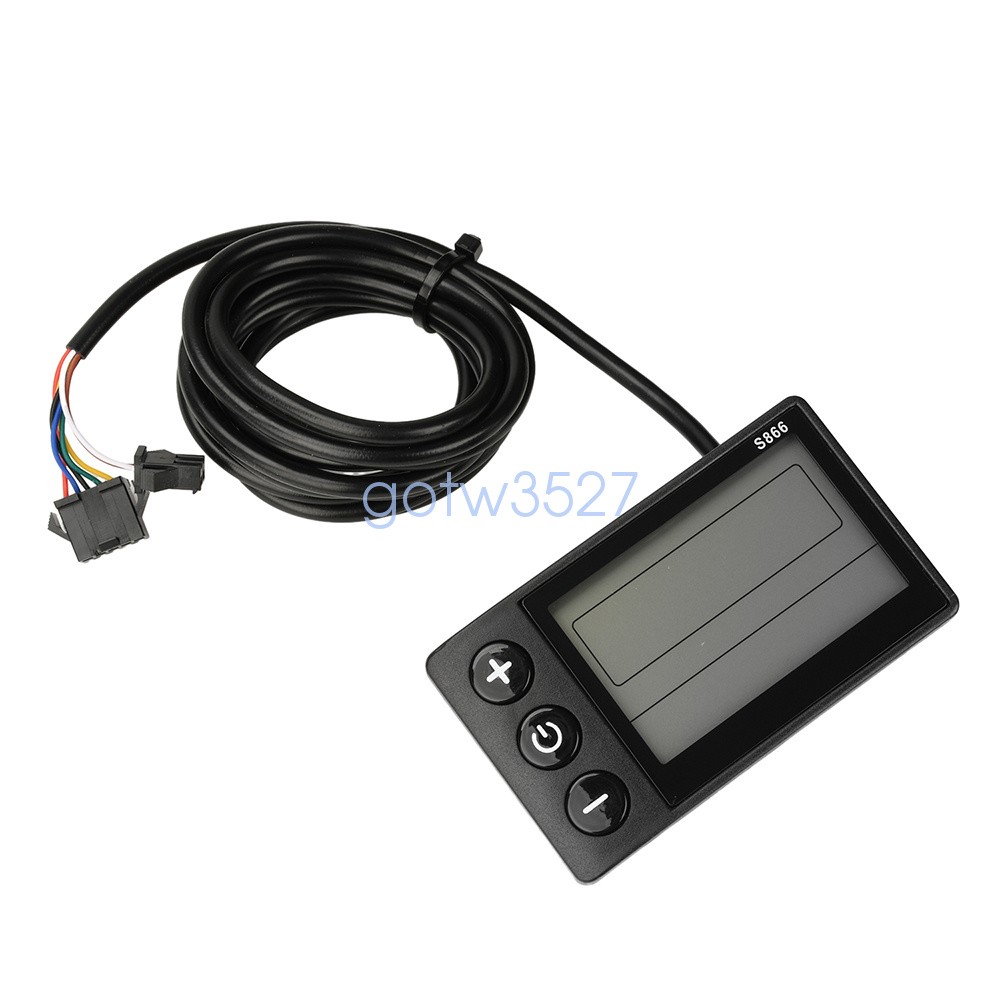 36V 48V 64V 40A 30A 20A Brushless Motor Controller E-Bike S866 LCD Display Meter