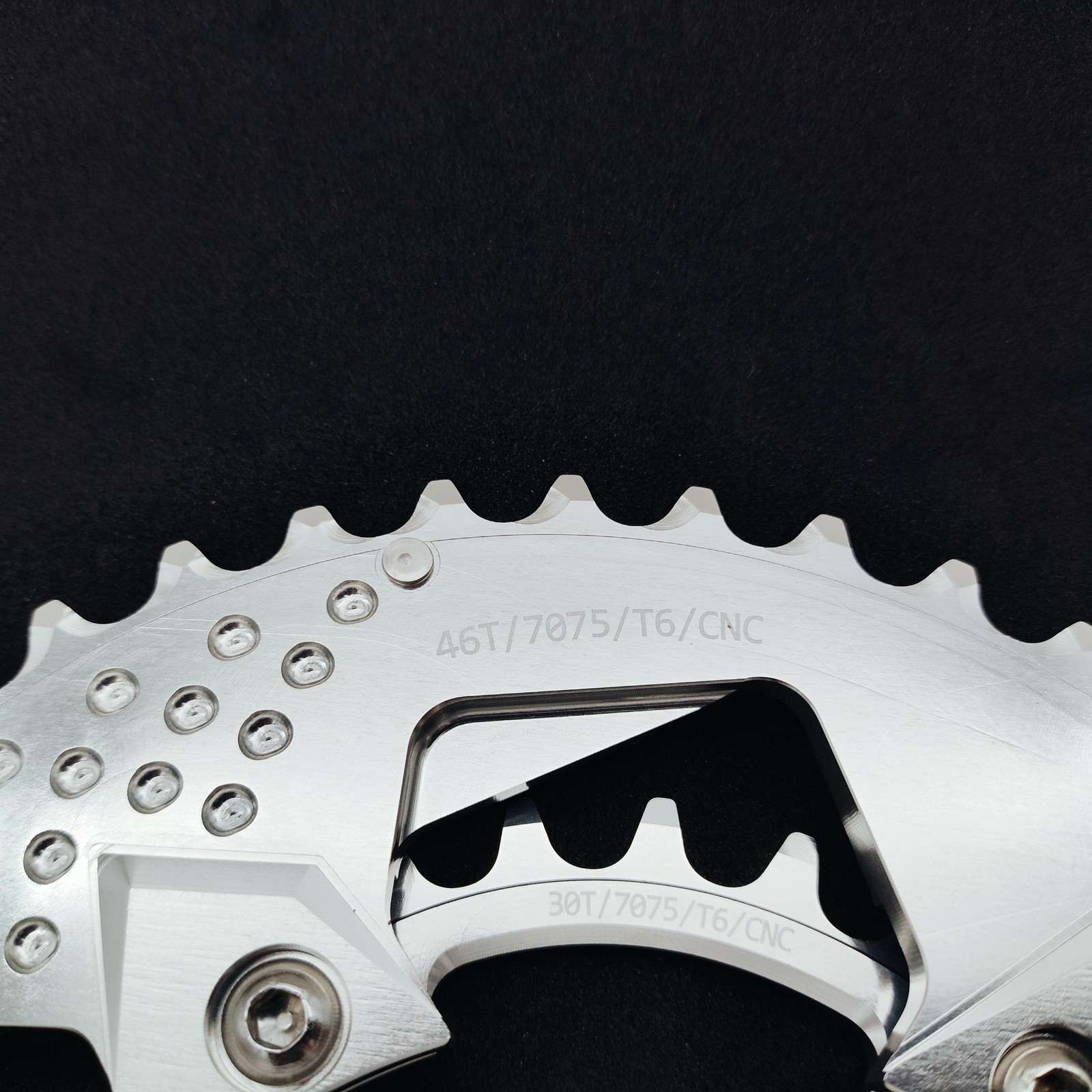 bikinGreen Oval CNC Chainring 46/30T Shimano 4 Arm 10-12Spd R8000/8100/7000/7100