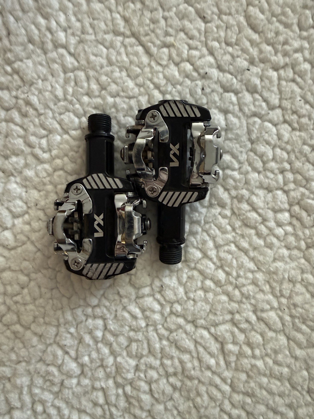 FLYNN VX Clipless Mountain Bike Pedals Aluminum Steel Black Silver