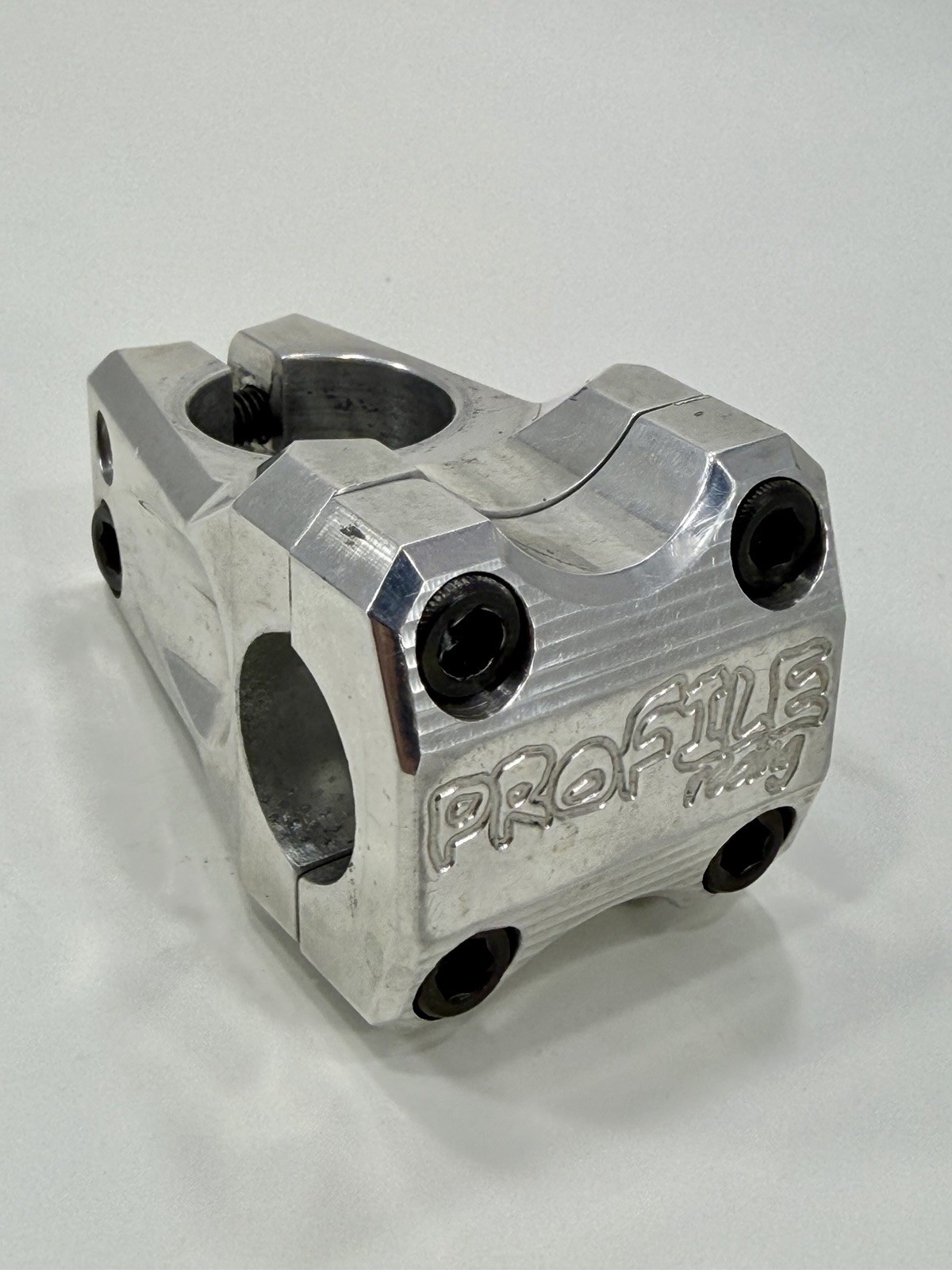Profile Racing Micro Mini BMX Stem 1” Threadless 35mm Reach USA Made Polished